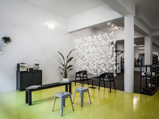 Claustras sur mesure Bloomming pour le Workoutclub de Rotterdam