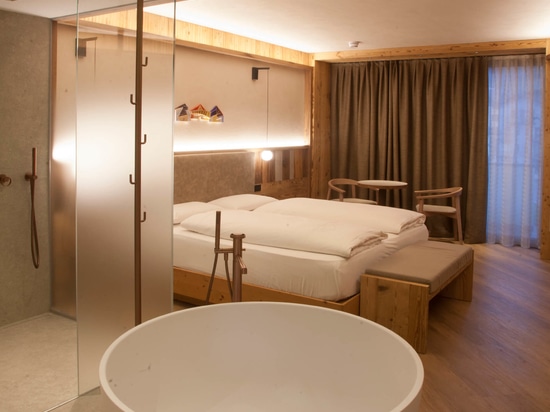 Conception de l'éclairage intérieur, Hôtel Mirabello - Photo © Manrico dell'Agnola