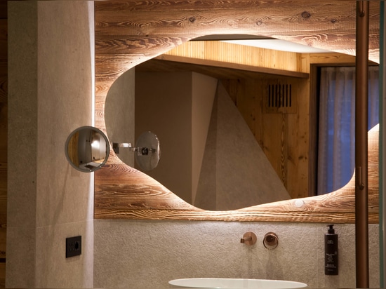 Conception de l'éclairage intérieur, Hôtel Mirabello - Photo © Manrico dell'Agnola