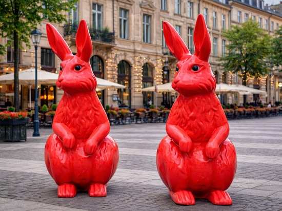 Les figures de Pâques comme déclarations de printemps urbain