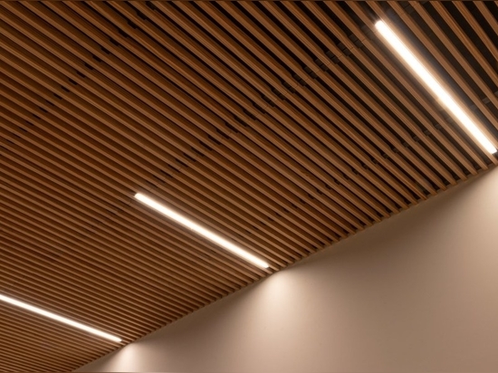 Profile LED encastrable plafond bois