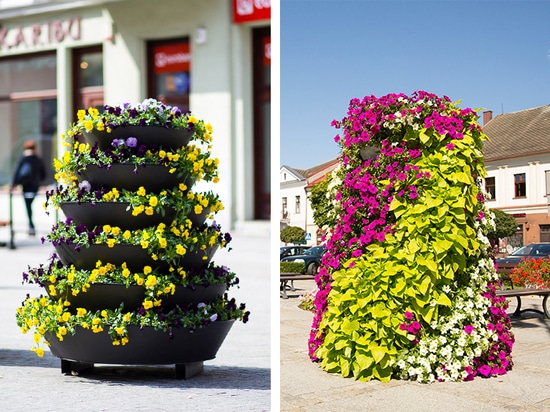 Tours de fleurs dans l'espace urbain : une verdure saisonnière à fort impact visuel