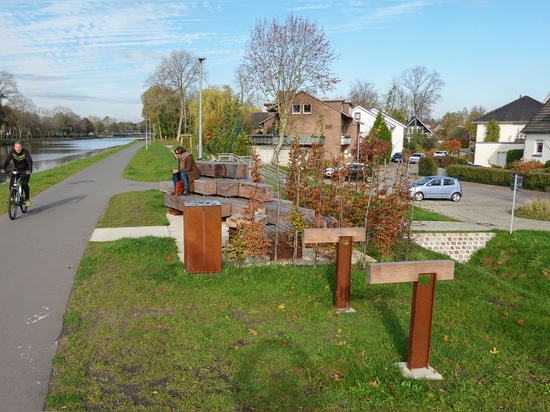 Nature, espace et mobilité se retrouvent sur les berges du canal Dortmund Ems