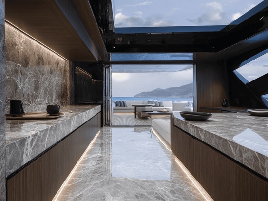 Marbre léger pour yachts
