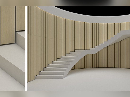 Revêtement acoustique en bambou au nouveau siège de la Fondation Mutua Madrileña