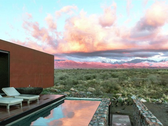 La Chambre d'Evans en Argentine comporte des vues enviables de la gamme de montagne des Andes