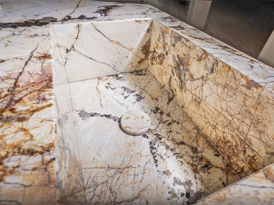 Îlot de cuisine en quartzite « Patagonia » : une sculpture au design contemporain