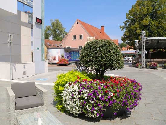 Grandes jardinières urbaines : l'exemple de Köflach