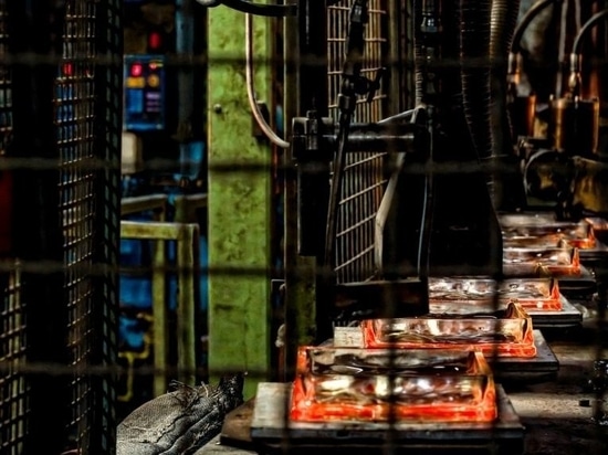 La fabrication d'un bloc de verre