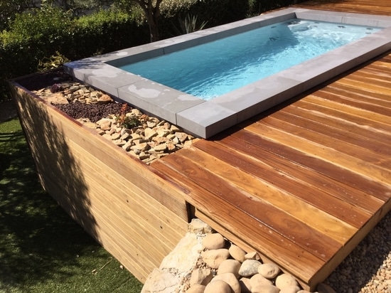 Margelles en U pour habillage de mini piscine