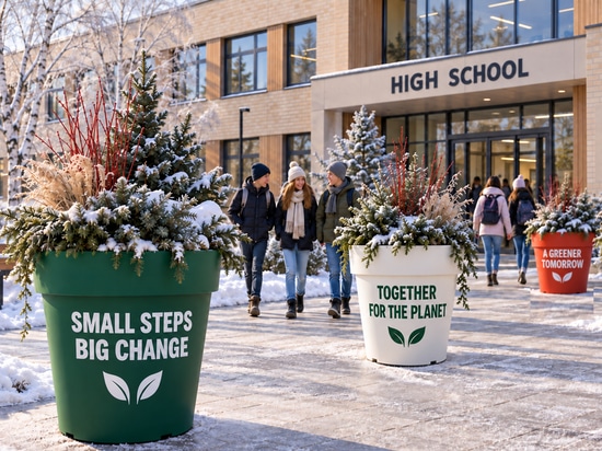 Des décorations de Noël pleines de sens : des boules de Noël XXL porteuses d'un message
