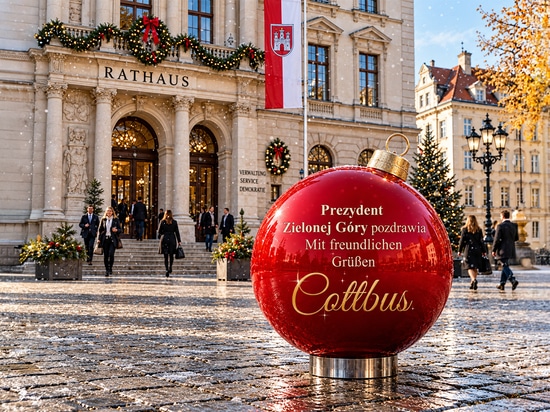 Des décorations de Noël pleines de sens : des boules de Noël XXL porteuses d'un message