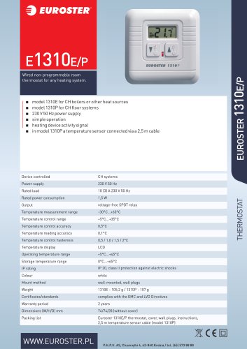 Euroster 1310E - 1310P