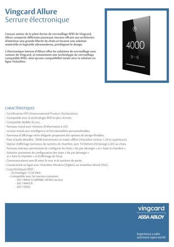 Vingcard Allure
