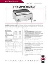 Countertop Char Broilers:B40