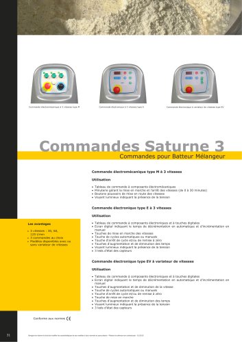 Commandes Saturne 3