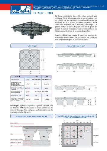 VIDES  SANITAIRES H  50 - 90