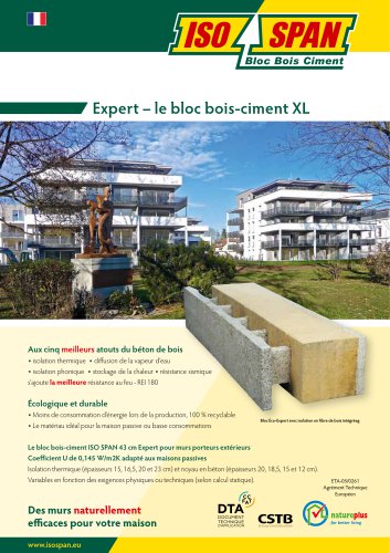 Expert - le bloc bois-ciment XL