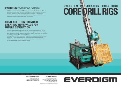 Core drill rigs