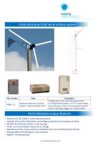 Fortis Montana-5 kW wind turbine system