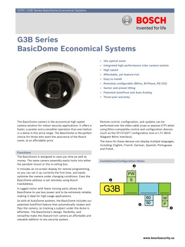 G3B Series BasicDome Economical Systems 