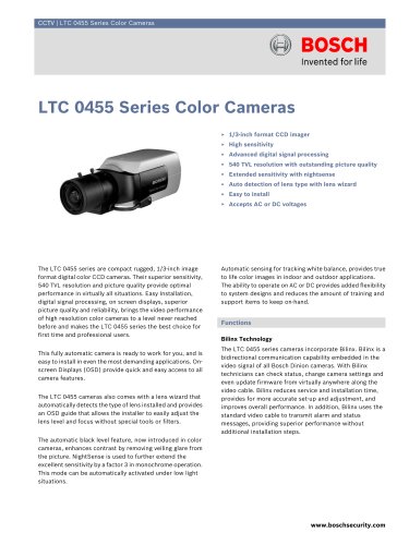 LTC 0455 Series Color Cameras 