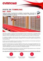 Plaquette - Piste de Tumbling GYMNOVA - 1