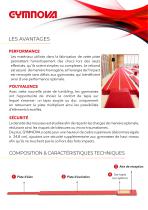 Plaquette - Piste de Tumbling GYMNOVA - 2