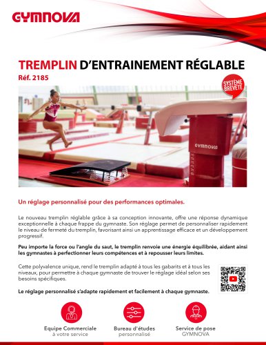 Plaquette - Tremplin réglable