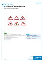 Panneaux de signalisation type A - 1