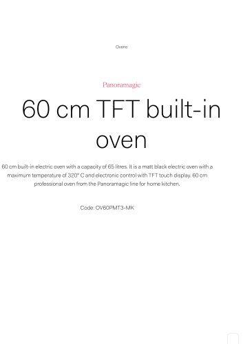 60 cm TFT built-in oven - ILVE