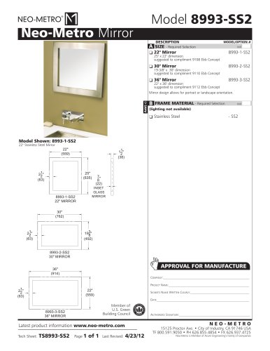 Mirror 8993-SS2