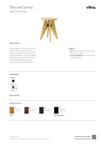 Tabouret Solvay Factsheet