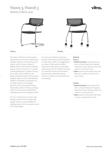 Visavis 3 / Visaroll 3 Factsheet