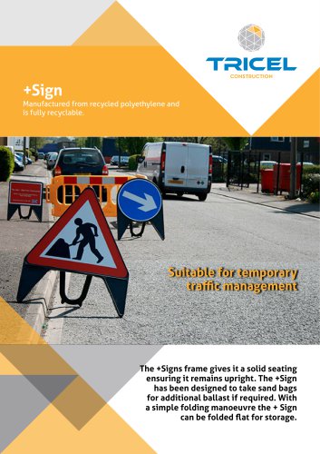 Plus sign (Portable road signage)