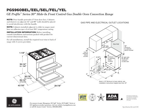 PGS960BEL/EEL/SEL/FEL/YEL