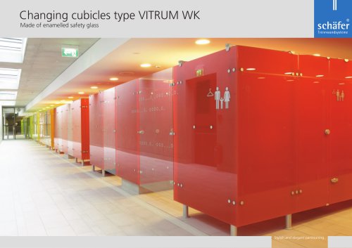 Changing cubicles glas VITRUM WK