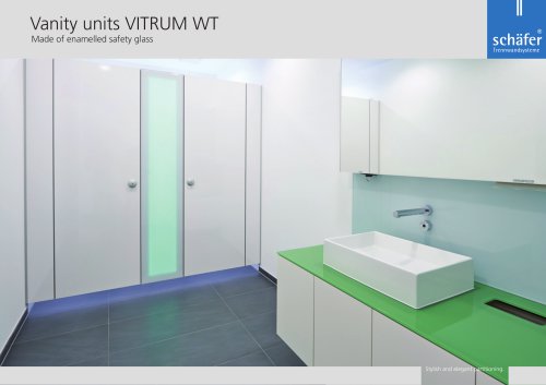 Vanity units glass VITRUM WT