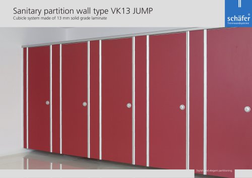 WC partition: floating optic VK13 JUMP