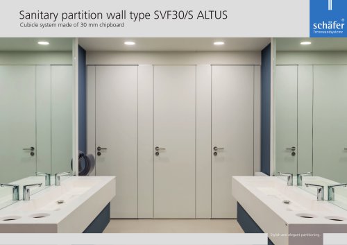 WC partition: room high SVF30-S ALTUS