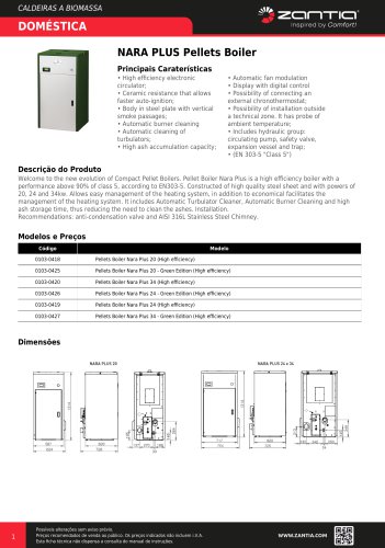 NARA PLUS Pellets Boiler