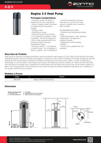 Regina 3.5 Heat Pump