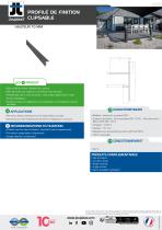 Fiche technique – Profilé de finition 70 mm blanc perlé-1