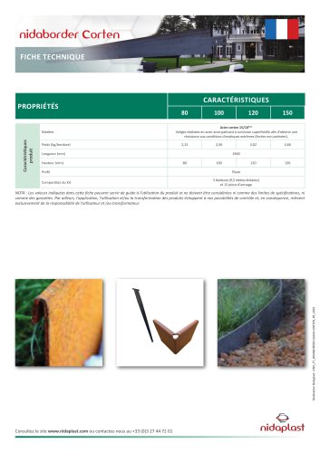 NIDABORDER CORTEN