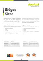 Siéges Daplast -12