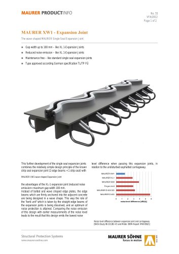 XW1, the wave shaped expansion joints