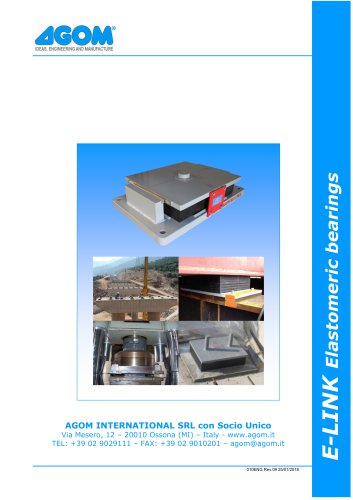 E -LINK Elastomeric bearings