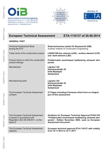 European Technical Assessment