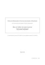 Fiche de Déclaration Environnementale et Sanitaire - 1