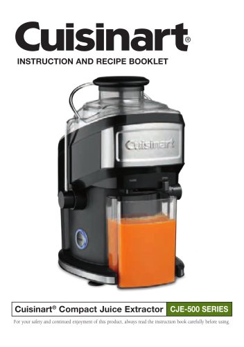 Cuisinart® Compact Juice Extractor CJE-500 SERIES